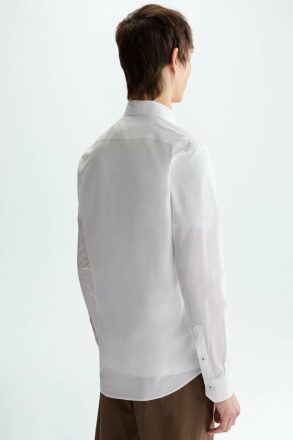 Men Purificacion Garci White Shirts Poplin Shirt - Image 3