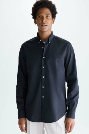 Men Shirts Black Purificacion Garci Poplin Shirt