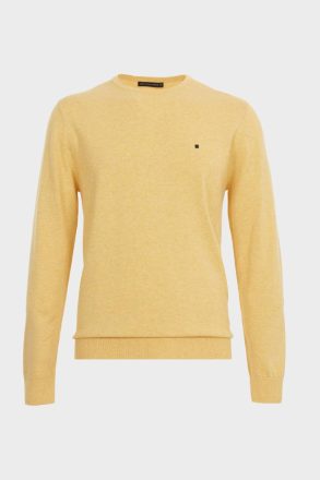 Men Sweatshirts Cotton Crew-Neck Sweater Purificacion Garci Yellow - Image 5