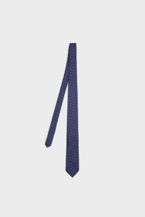 Men Ties Navy/Multicolor Cubes Textured Silk Tie Purificacion Garci - Image 2