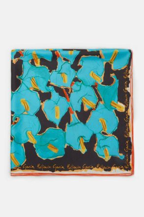Multicolor Calla 90 Silk Scarf Women Purificacion Garci Scarves - Image 3