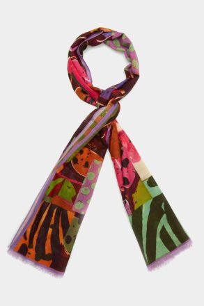 Multicolor Catarinas Wool Scarf Women Purificacion Garci Scarves - Image 2