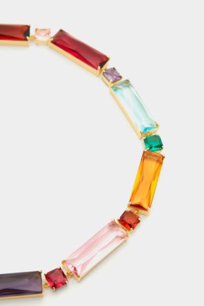 Multicolor Cocktail Necklace Women Purificacion Garci Crystal - Image 2