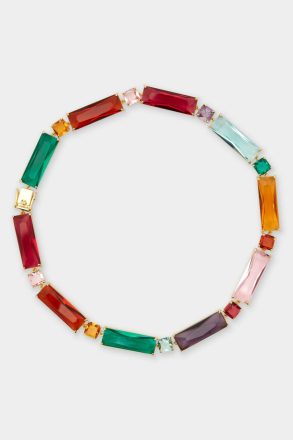 Multicolor Cocktail Necklace Women Purificacion Garci Crystal