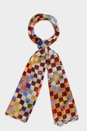 Multicolor Gambito Wool Scarf Women Purificacion Garci Scarves - Image 2