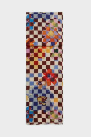 Multicolor Gambito Wool Scarf Women Purificacion Garci Scarves
