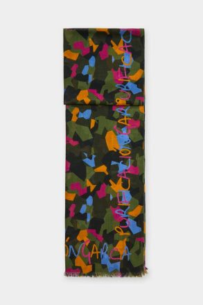Multicolor Men Purificacion Garci Scarves Camouflage Wool Scarf