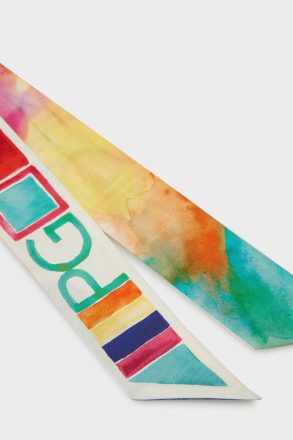 Multicolor Purificacion Garci Scarves Women Pg Tape Silk Skinny - Image 2