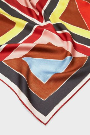 Multicolor Scarves Mosaicubo 53 Silk Bandana Women Purificacion Garci - Image 2