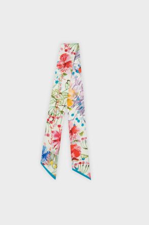 Multicolor Scarves Purificacion Garci Hibiscus Silk Skinny Women