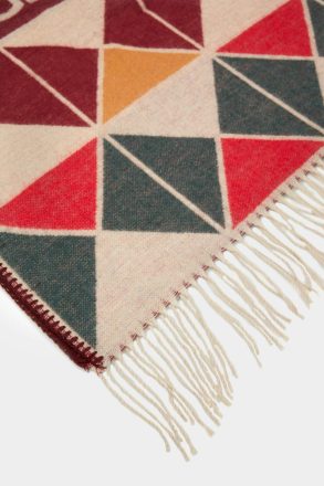 Multicolor Scarves Women Purificacion Garci Origami Wool Poncho - Image 2