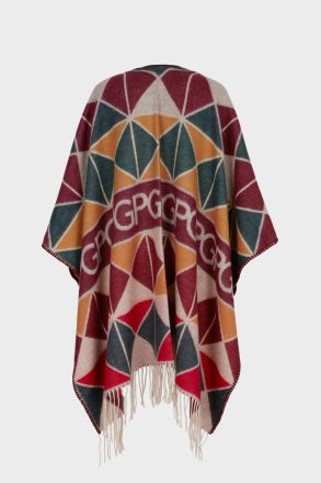 Multicolor Scarves Women Purificacion Garci Origami Wool Poncho - Image 3
