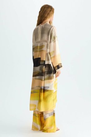 Multicolor Women Print Twill Oversize Coat Knitwear Purificacion Garci - Image 3