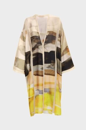 Multicolor Women Print Twill Oversize Coat Knitwear Purificacion Garci - Image 5