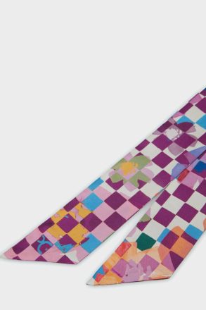 Multicolor Women Purificacion Garci Gambito Silk Skinny Scarves - Image 2