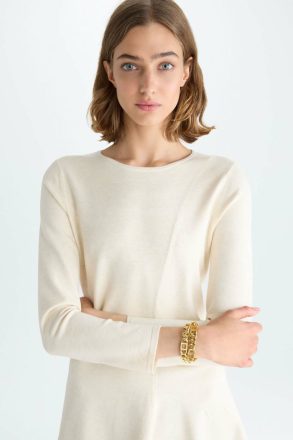 Natural Knitwear Stretch Knit Fitted Sweater Purificacion Garci Women - Image 2