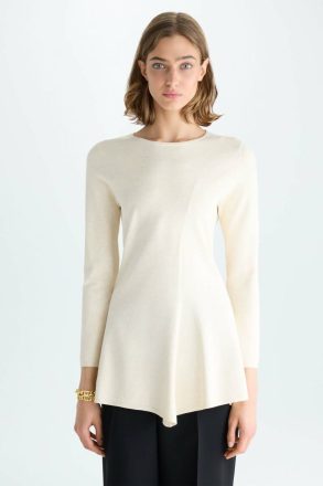 Natural Knitwear Stretch Knit Fitted Sweater Purificacion Garci Women