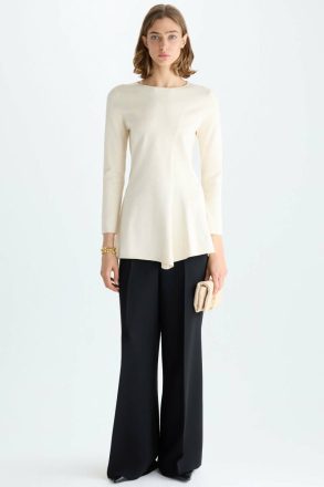 Natural Knitwear Stretch Knit Fitted Sweater Purificacion Garci Women - Image 4