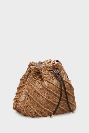 Natural Shoulder Bags Women Cartagena Crossbody Bucket Bag Purificacion Garci - Image 2