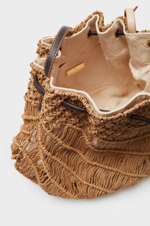 Natural Shoulder Bags Women Cartagena Crossbody Bucket Bag Purificacion Garci - Image 3