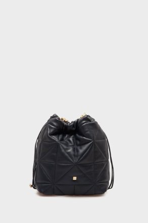 Navy Homenaje Acolchado Bucket Bag Purificacion Garci Shoulder Bags Women - Image 4