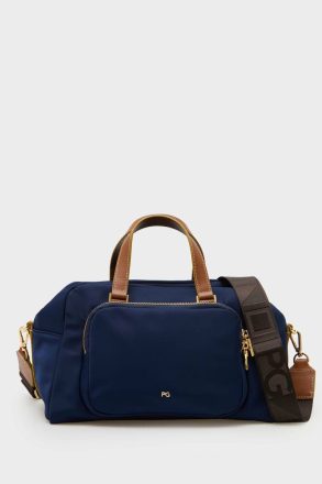 Navy Nylon Crossbody Bag Women Handbags Purificacion Garci