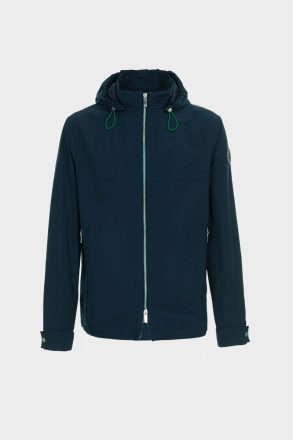 Navy Outerwear Purificacion Garci Men Hooded Technical Nylon Jacket - Image 5