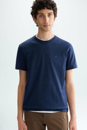 Navy T-Shirts Purificacion Garci Men Cotton T-Shirt