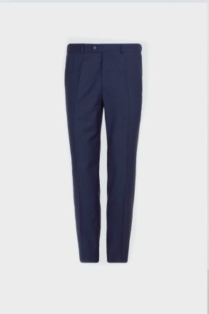 Navy Trousers Wool Classic Fit Suit Trousers Purificacion Garci Men - Image 5