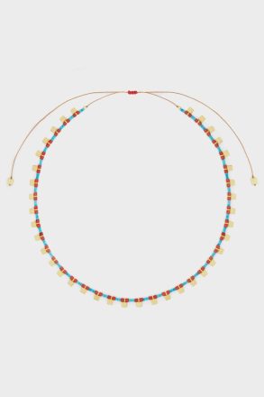 Necklaces Purificacion Garci Turquoise Blue/Multicolour Summer Bonds Necklace Women