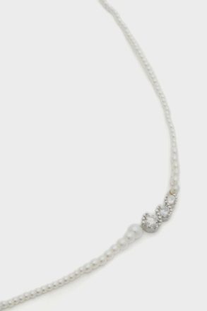 Necklaces Silver/Crystal/Pearl Purificacion Garci Radiant Pearl Necklace Women - Image 2