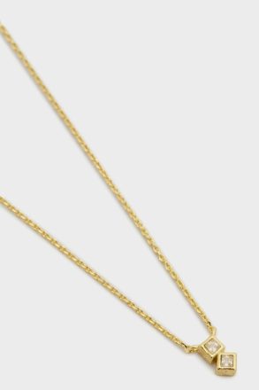 Necklaces Tetrominó Necklace Gold/Crystal Women Purificacion Garci - Image 2