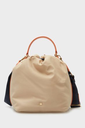 Nylon Cross Body Bucket Bag Gardenia Women Purificacion Garci Crossbody Bags - Image 4