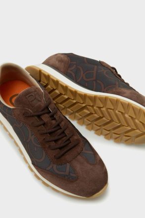 Nylon Sneakers Purificacion Garci Sneakers Brown Men - Image 3