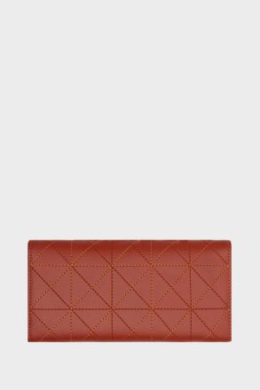 Origami American Wallet With Detachable Coin Purse Blood Orange Women Large Wallets Purificacion Garci - Image 3