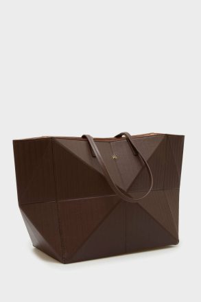 Origami Maxi Shoulder Bag Purificacion Garci Brown Women Shoulder Bags - Image 2
