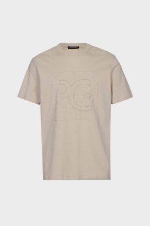 Origami Pg Embroidered T-Shirt Purificacion Garci Men T-Shirts Stone - Image 5