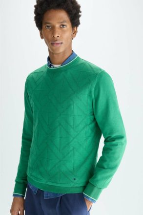 Origami Pima Cotton Sweater Purificacion Garci Green Sweatshirts Men - Image 2
