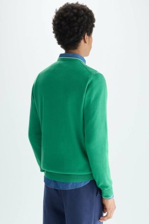 Origami Pima Cotton Sweater Purificacion Garci Green Sweatshirts Men - Image 3