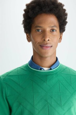 Origami Pima Cotton Sweater Purificacion Garci Green Sweatshirts Men - Image 5