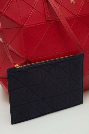 Origami Zipped Shoulder Bag Red Purificacion Garci Shoulder Bags Women - Image 3
