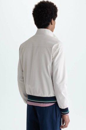 Outerwear Men Mesh-Textured Technical Jacket Purificacion Garci Stone - Image 3