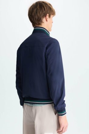 Outerwear Stretch Nylon Jacket Navy Purificacion Garci Men - Image 3