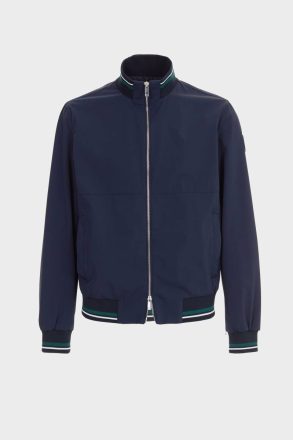 Outerwear Stretch Nylon Jacket Navy Purificacion Garci Men - Image 5