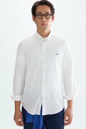 Oxford Shirt Shirts Men Purificacion Garci White