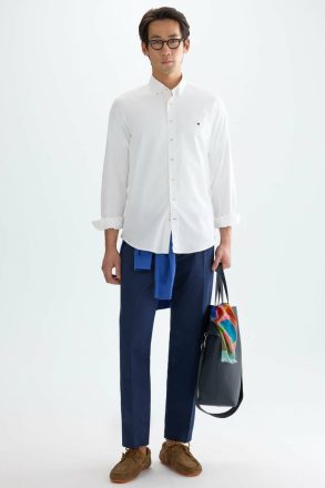 Oxford Shirt Shirts Men Purificacion Garci White - Image 4