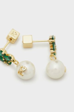 Pearl Green/White Women Purificacion Garci Radiant Pearl Earrings - Image 2