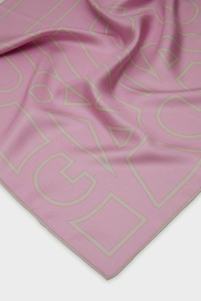 Pink Purificacion Garci Women Pg Lines 53 Silk Bandana Scarves - Image 2