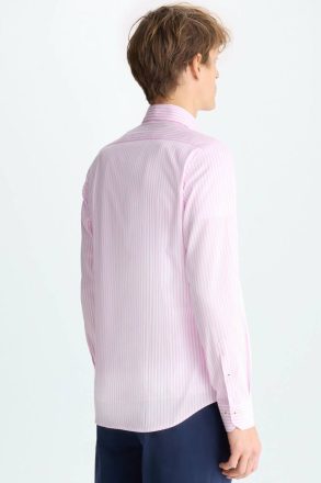 Pink/White Shirts Candy Stripe Poplin Shirt Men Purificacion Garci - Image 3