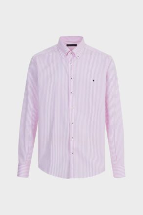 Pink/White Shirts Candy Stripe Poplin Shirt Men Purificacion Garci - Image 5